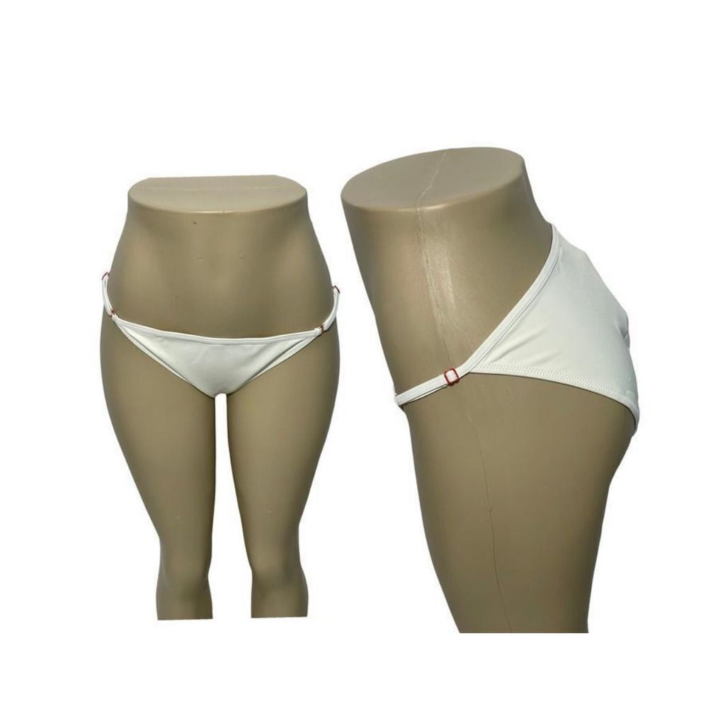 Solid & Striped The Lulu Bikini Bottom‎ Swim Adjustable Sides Cream Medium
